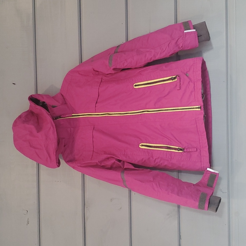 Columbia Girls Winter Coat Jacket Omnitech Omniheat Purple Fushcia 7/8